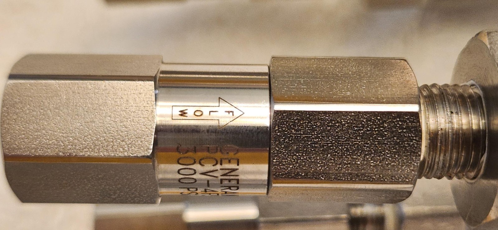 Eddington Q4-316-200-CVK, 316 SS 4 port boiler rocket for water treatment