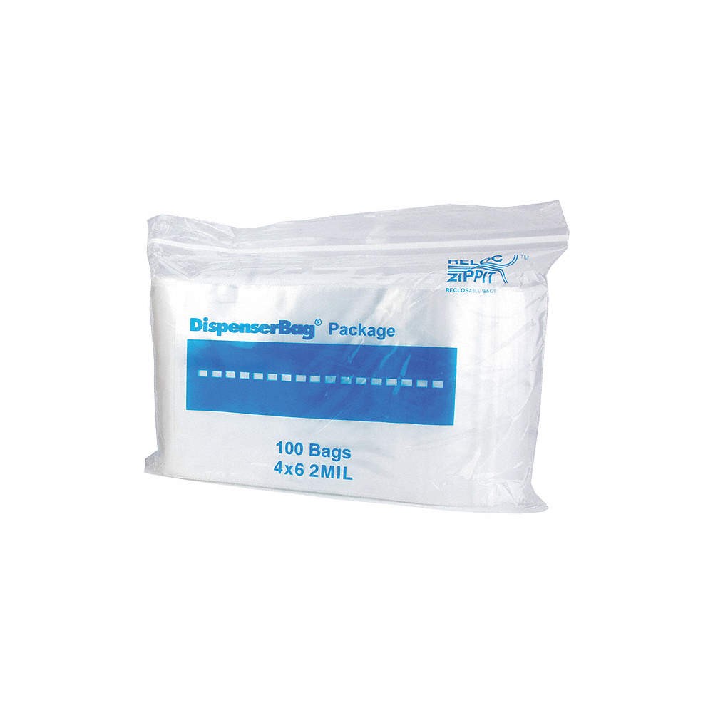 RELOC ZIPPIT R46 Reclosable Poly Bag,Zip Seal,PK1000 38UV35
