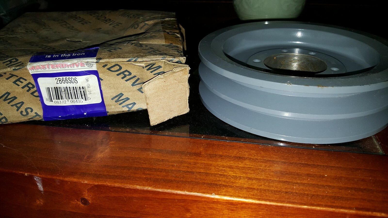 Masterdrive 2B66SDS QD bushing pulley sheave 6.95″ OD two groove with bushing ki