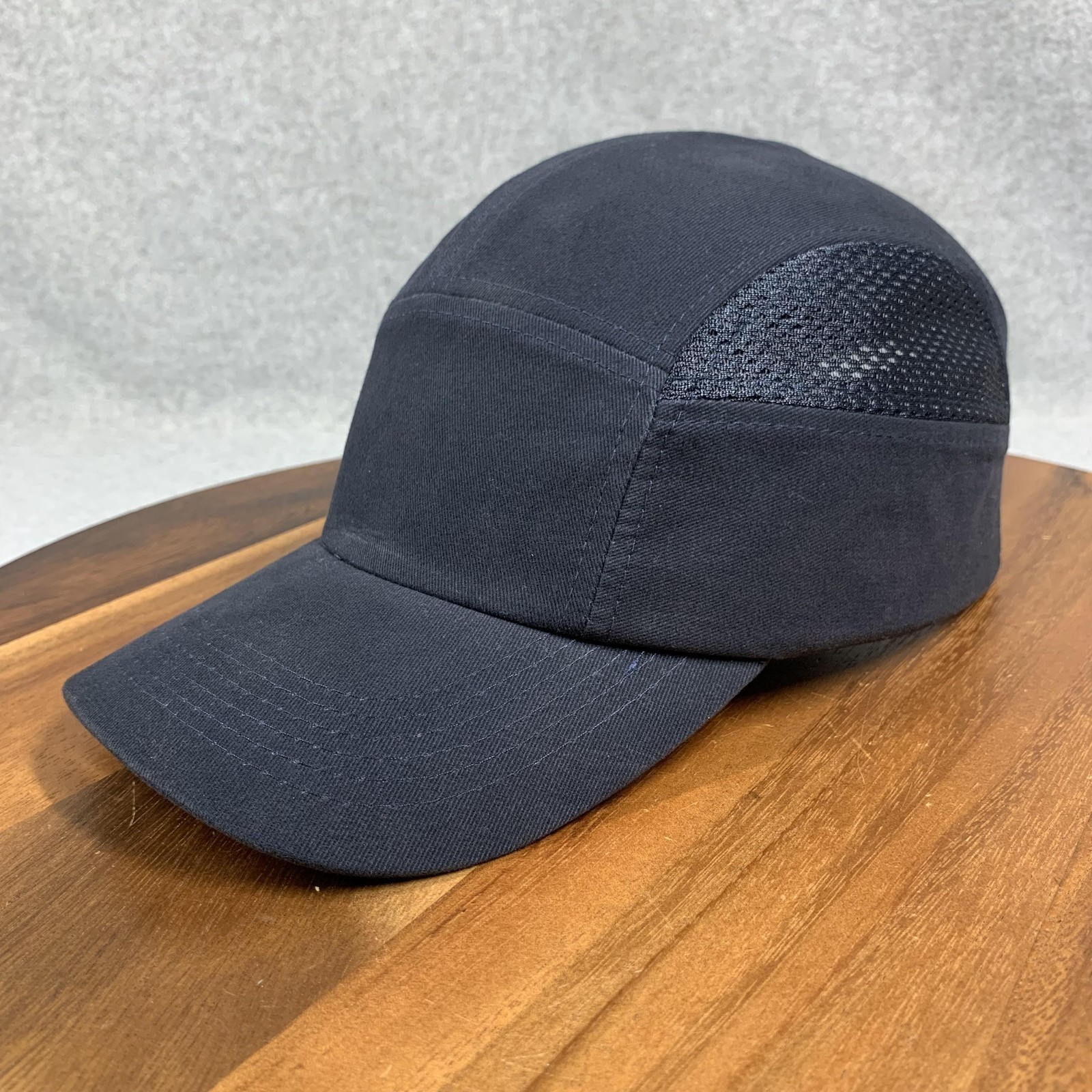 Bump Cap Safety Hat Navy Mesh Sides EN812:2012 Adjustable 54-59cm Hook Loop