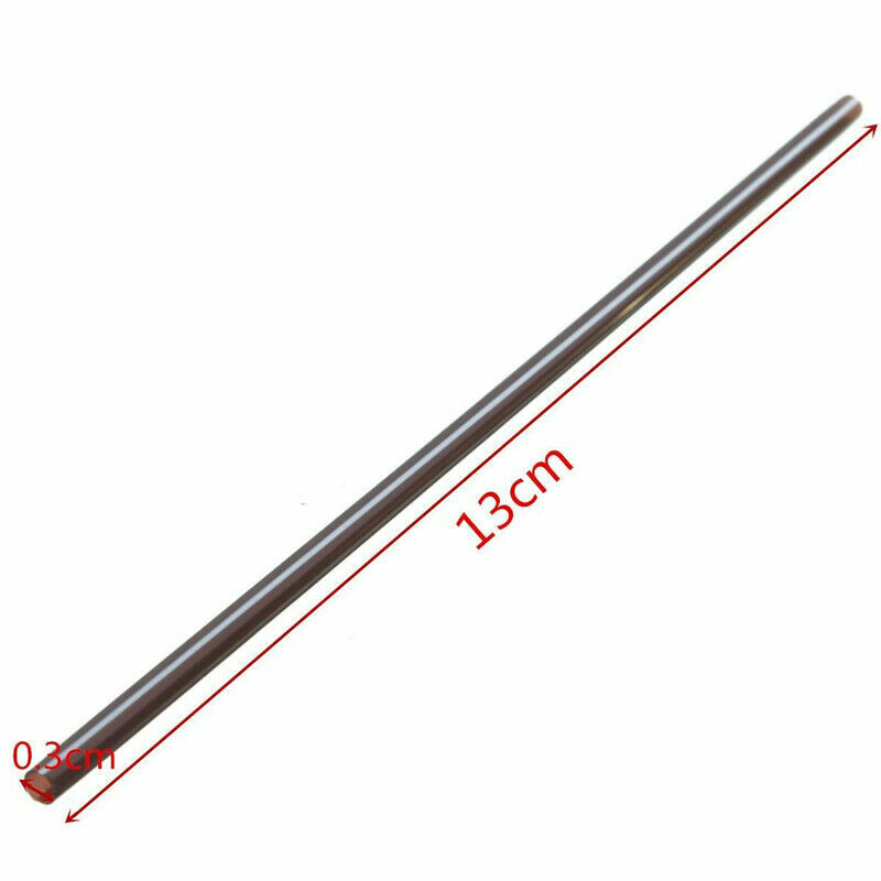 100 Flexible Straws Black Party Drinking 130mm*3mm Plastic