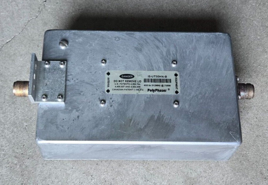 Used Polyphaser IS-UT50HN-B 450-512MHz @ 750W Type N Female