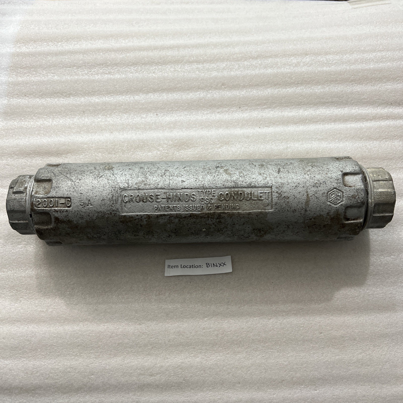 CROUSE HINDS TYPE ESC CONDULET PULL BOX CONDUIT FITTING BOX 2001-C 1″ HUB SIZE