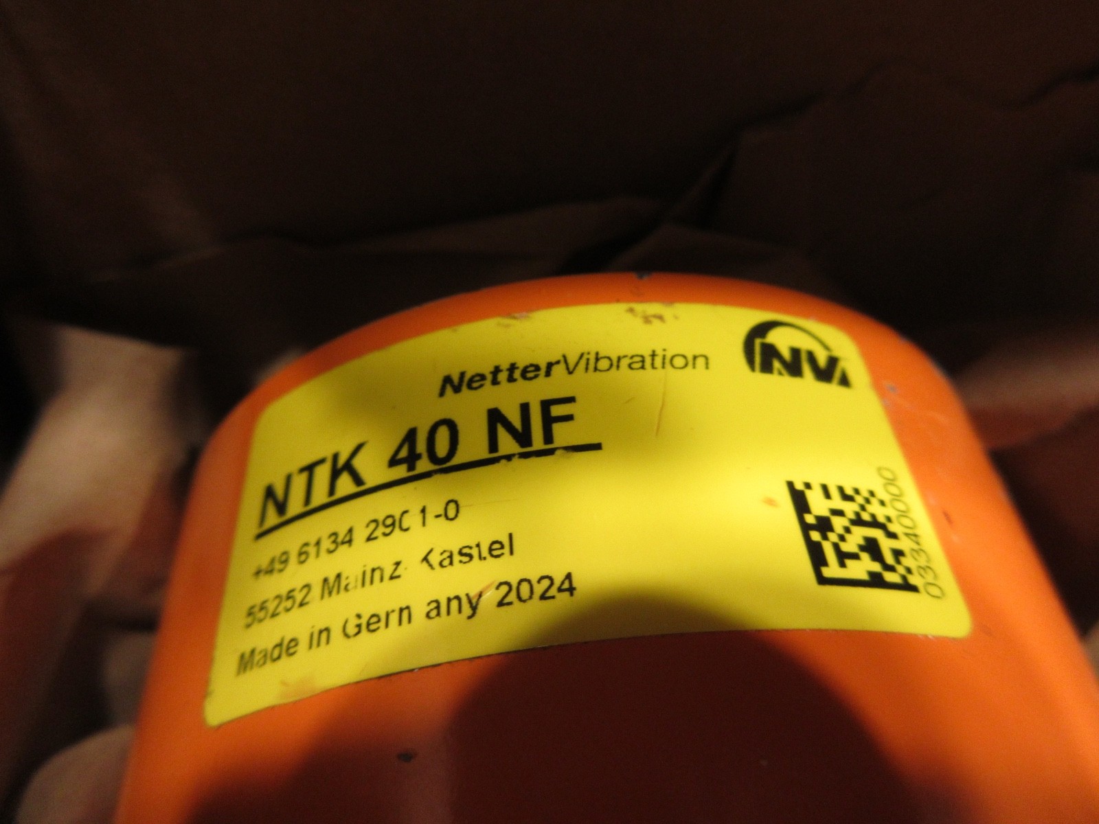 NETTER VIBRATION NTK 40 NF VIBRATOR, AB0257