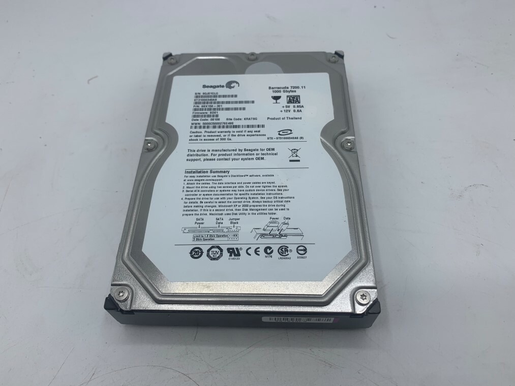 Seagate Desktop HDD 9BX158-301, 1TB Hard Drive