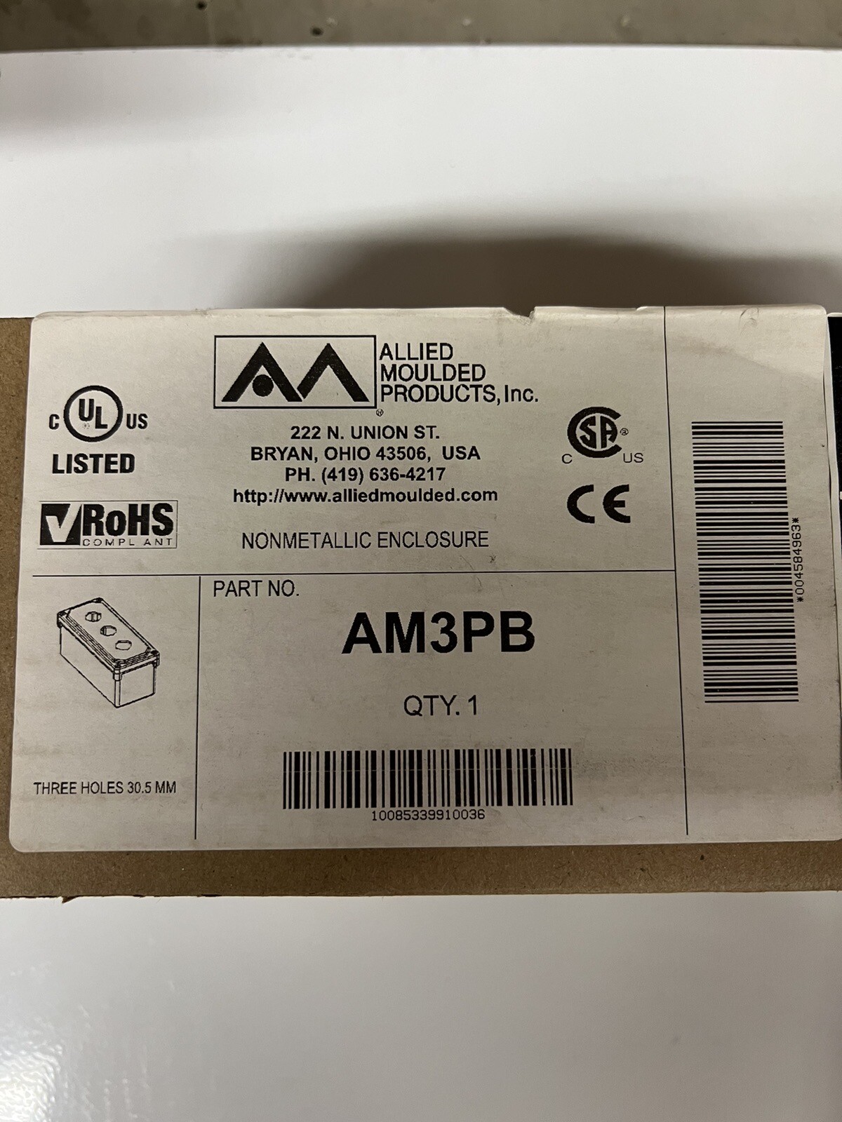 NEW AM3PB PUSH BUTTON BOX
