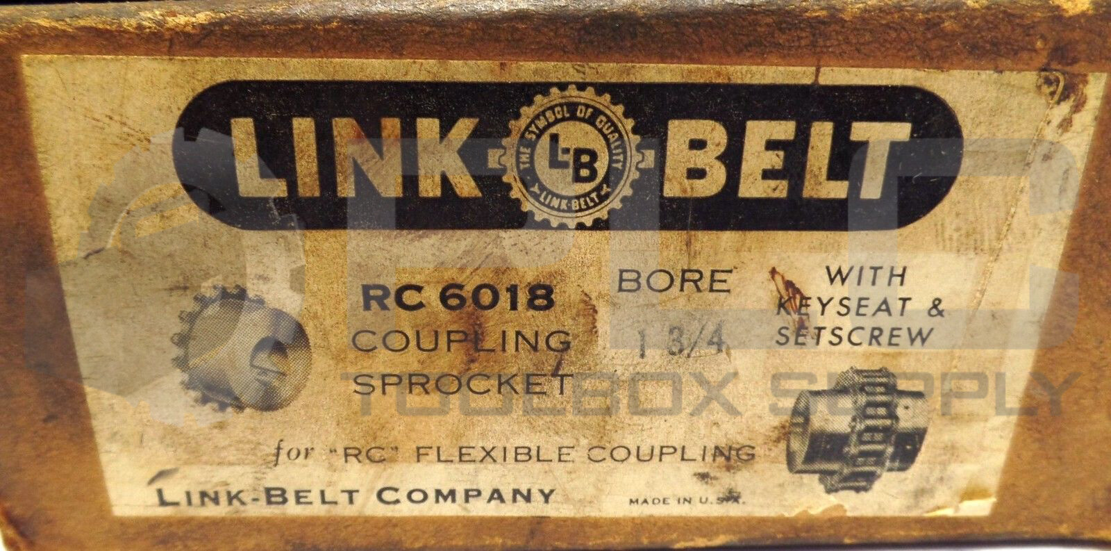 NEW LINK BELT RC 6018 BORE 1 3/4″