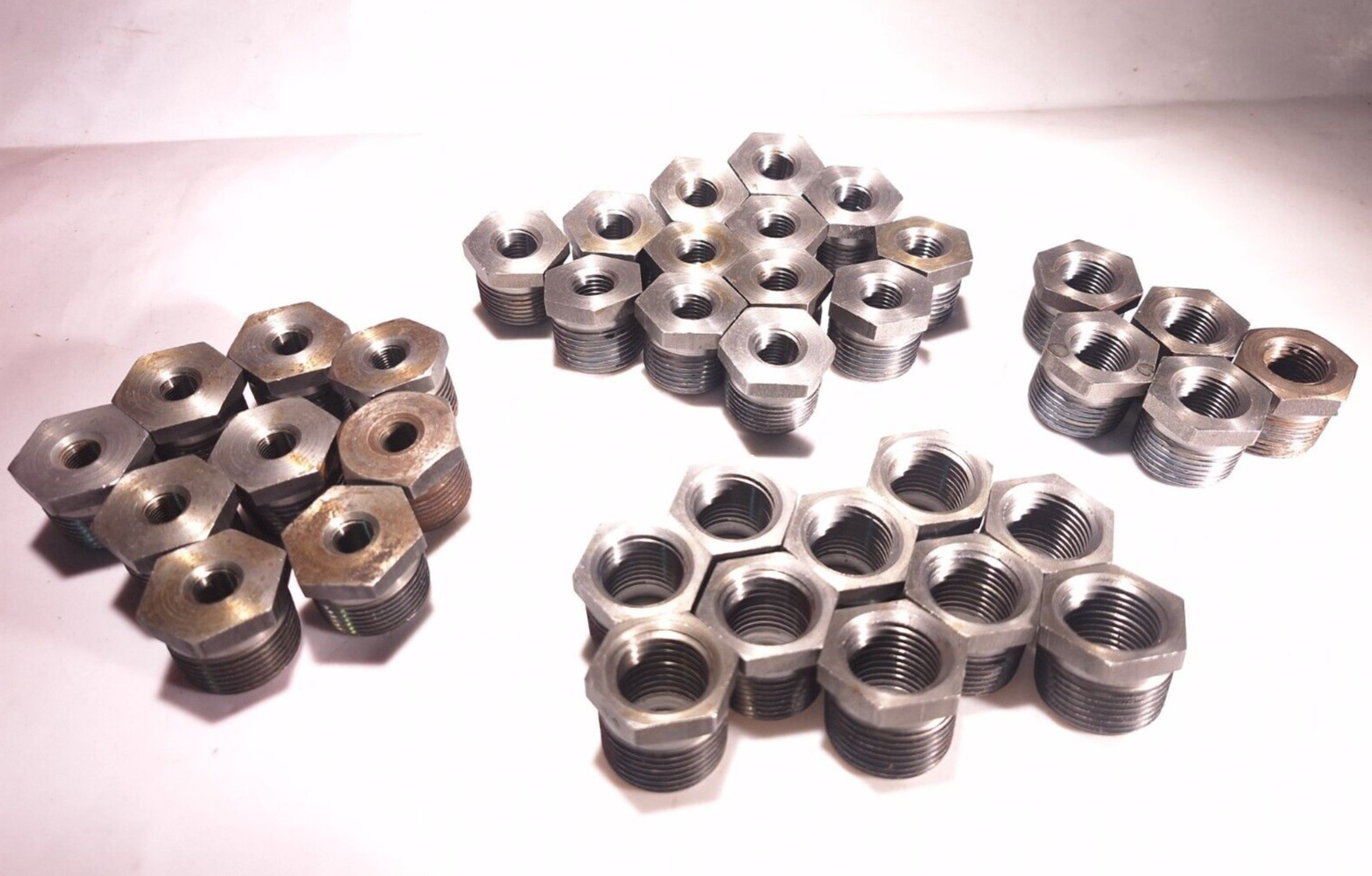 HEX REDUCING BUSHING STEEL 3/4″x1/8, 1/4, 3/8, 1/2 – 37 FITTING LOT -SEE DETAILS