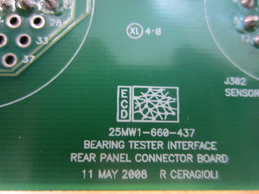 ECD 25MW1-660-437 B.T.I. Rear Panel Connector Bd 25MW1660437