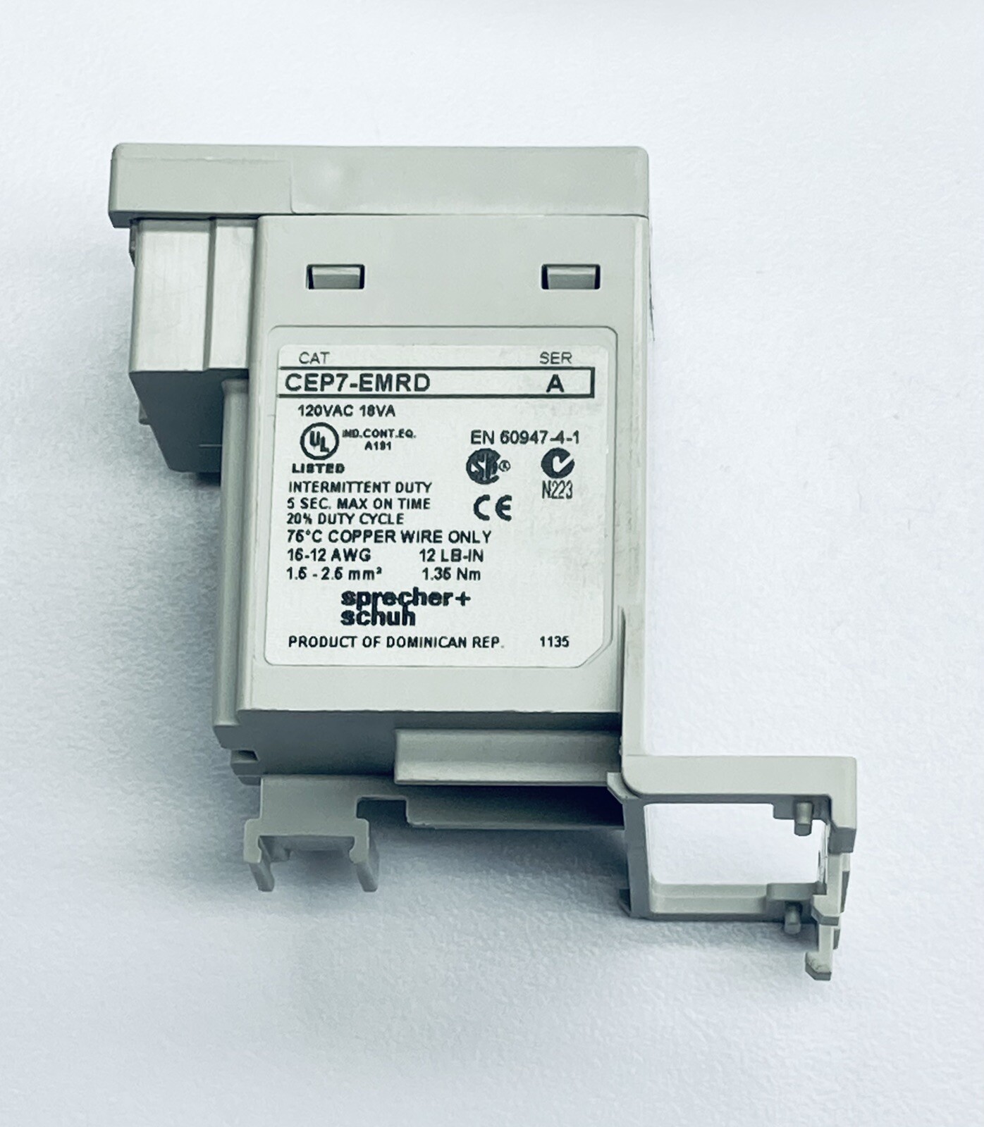 SPRECHER+SCHUH CEP7-EMRD REMOTE RESET SOLENOID 110/120VAC