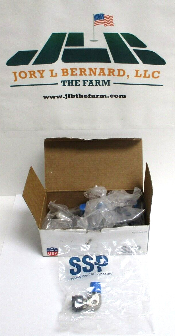 SSP , 1SSU6ME4 , 1/4″ TUBE X 1/4″ MNPT ELBOW SST FITTING , LOT OF 10 , SURPLUS