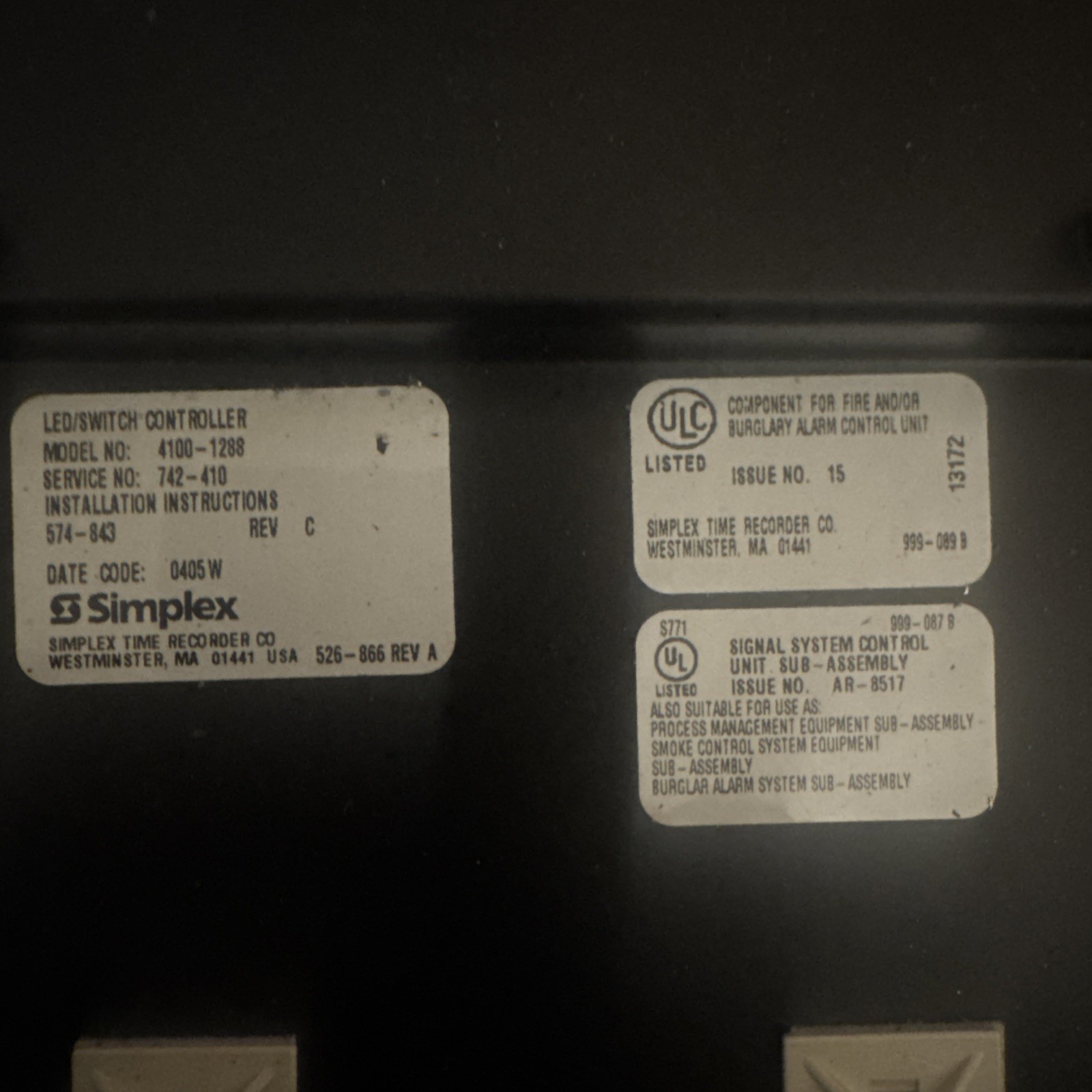 4100-1288 SIMPLEX