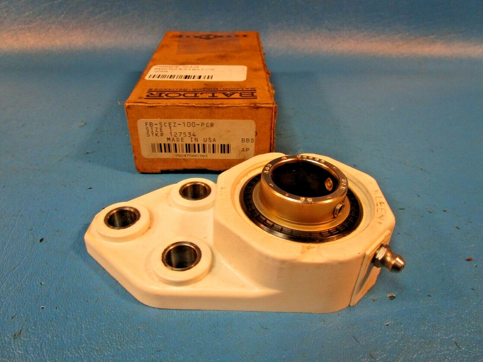 Dodge 127534, FB-SCE2-100-PCR, 3-Bolt Flange,Set Screw I=SC1 205, H=EZ-Kleen 205