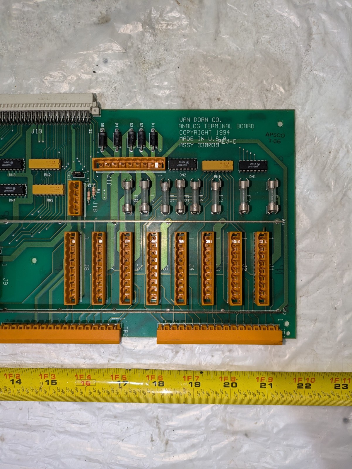 VAN DORN ANALOG TERMINAL BOARD PC330-039 REV C