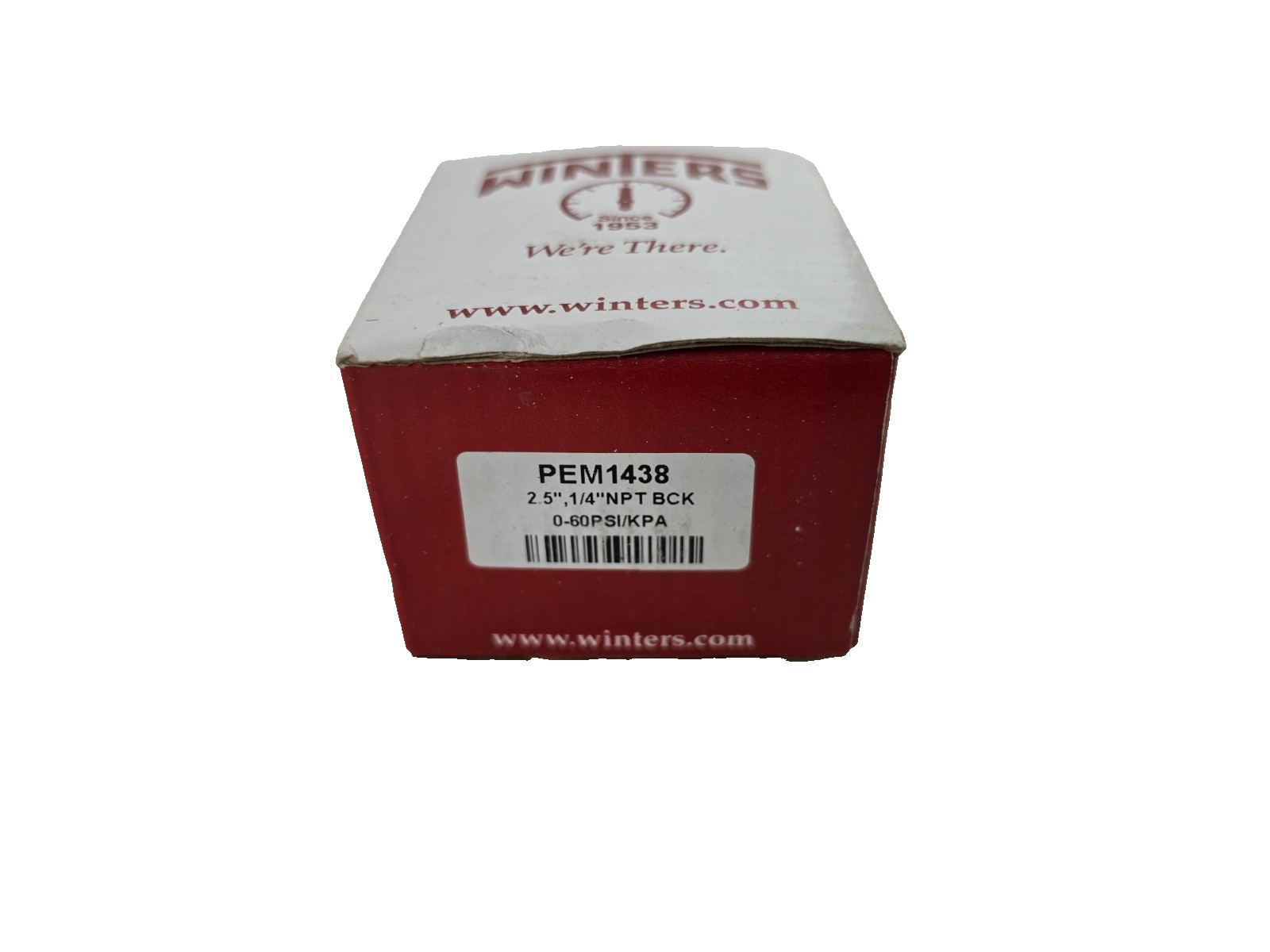 WINTERS Instruments PEM1438 Economy 2.5″ 0-60 PSI/KPA 1/4″ NPT Back