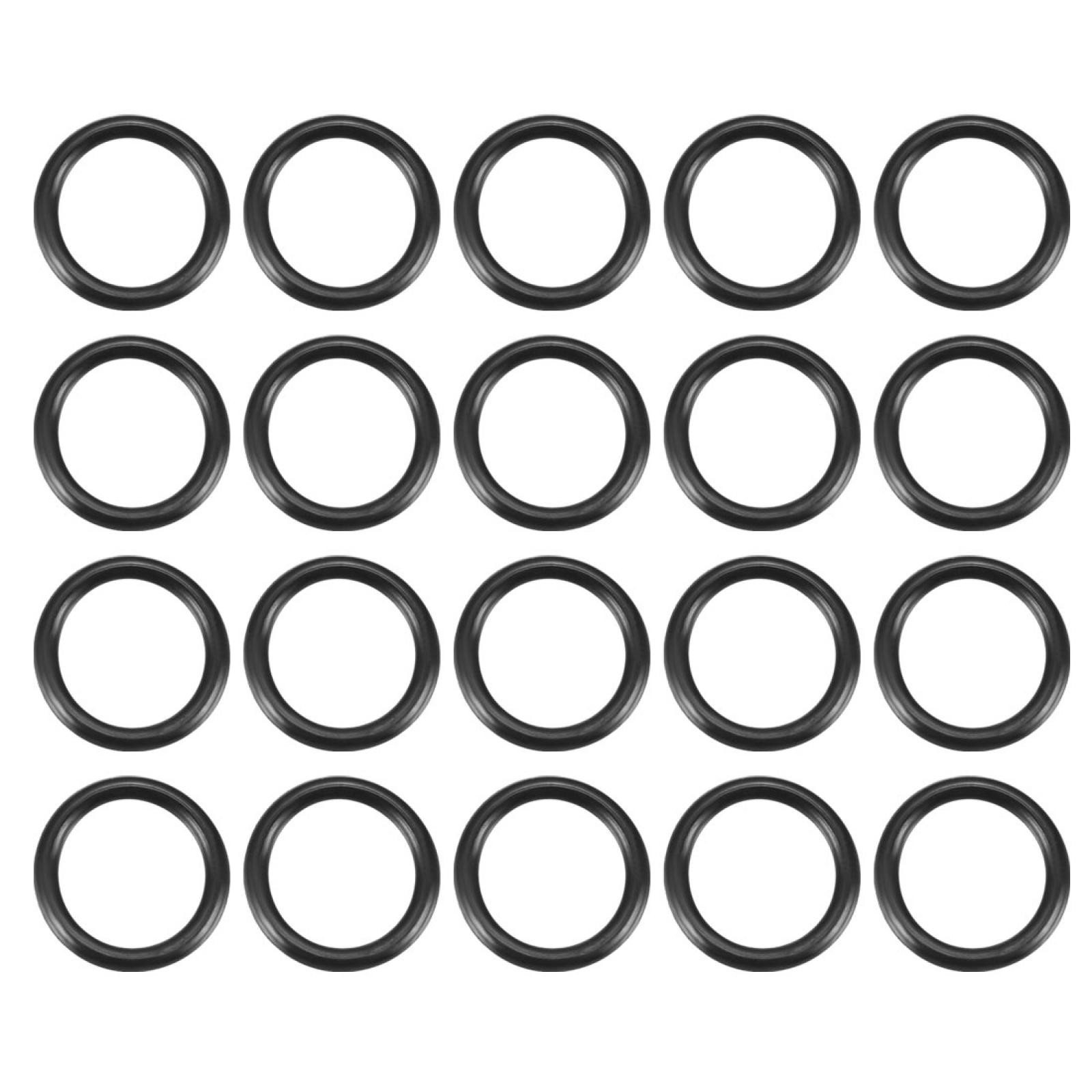 20PCS Black Rubber Flexible O Ring Seal Washer Gasket 12mmx9mmx1.5mm