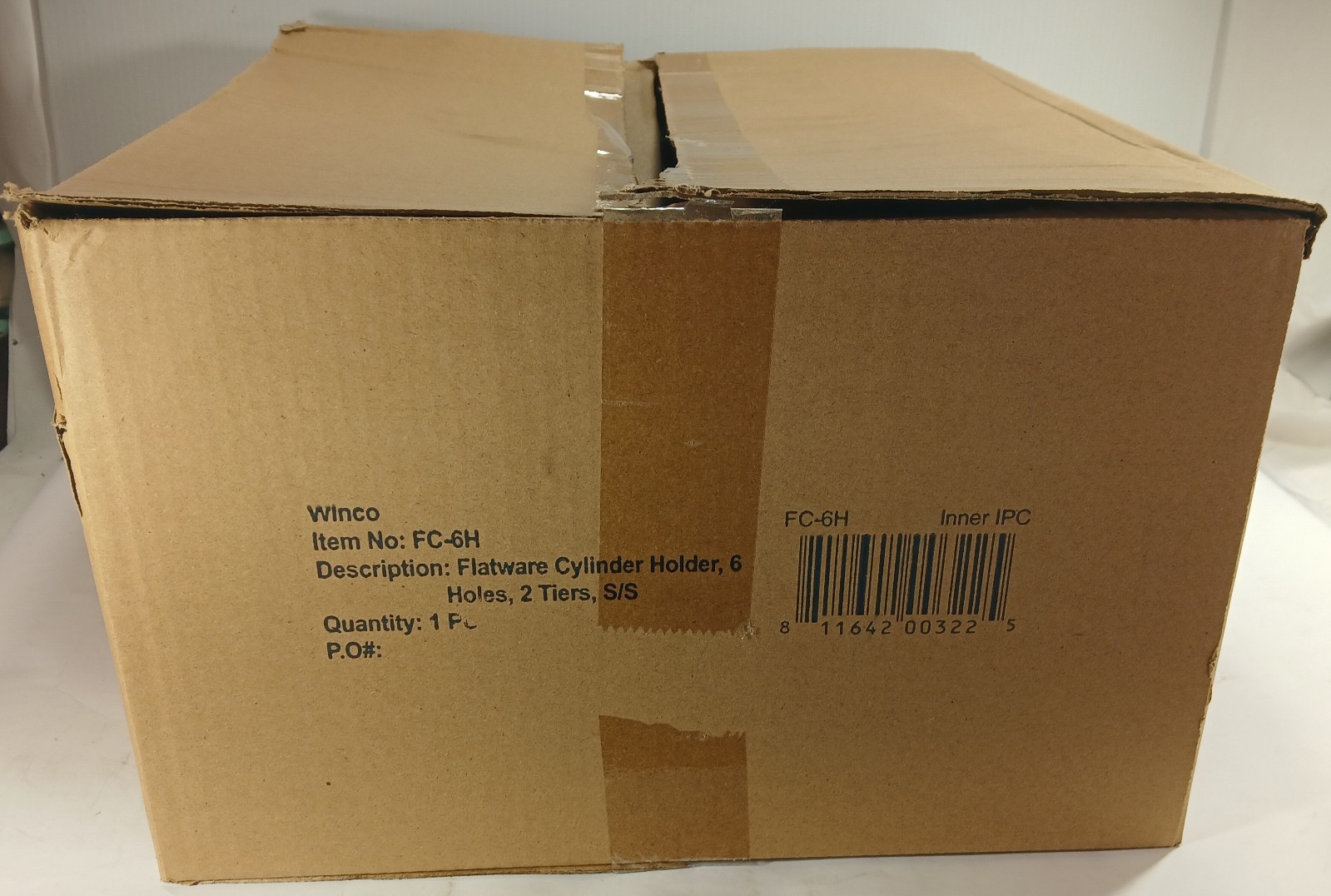 1 NEW WINCO FC-6H 2 TIER 6 HOLE FLATWARE CYLINDER HOLDER NIB ***MAKE OFFER***