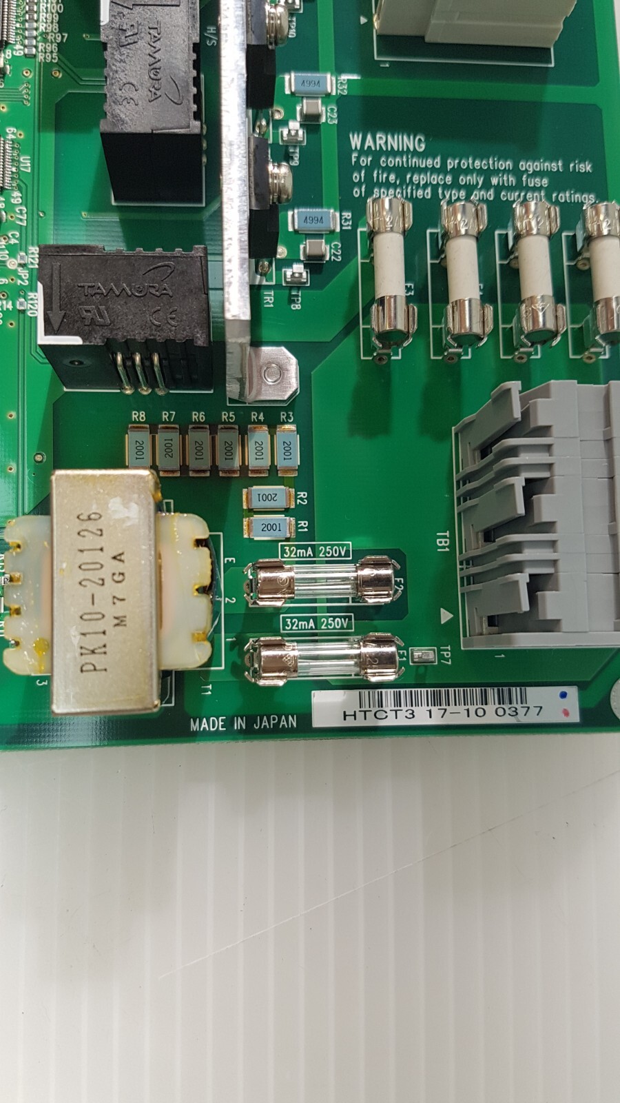 TEL TOKYO ELECTRON TMB342-1/HTCT3 BOARD 2L81-050186-V1