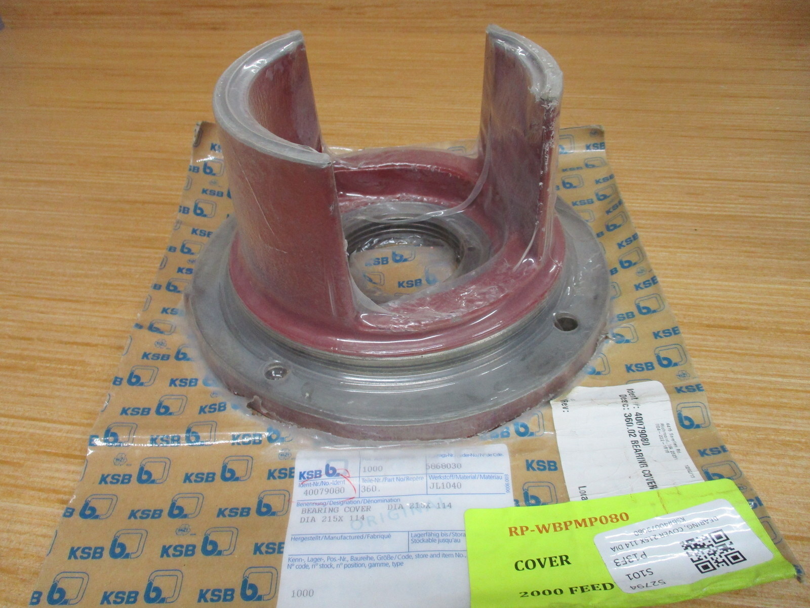 KSB 40079080 Bearing Cover 360