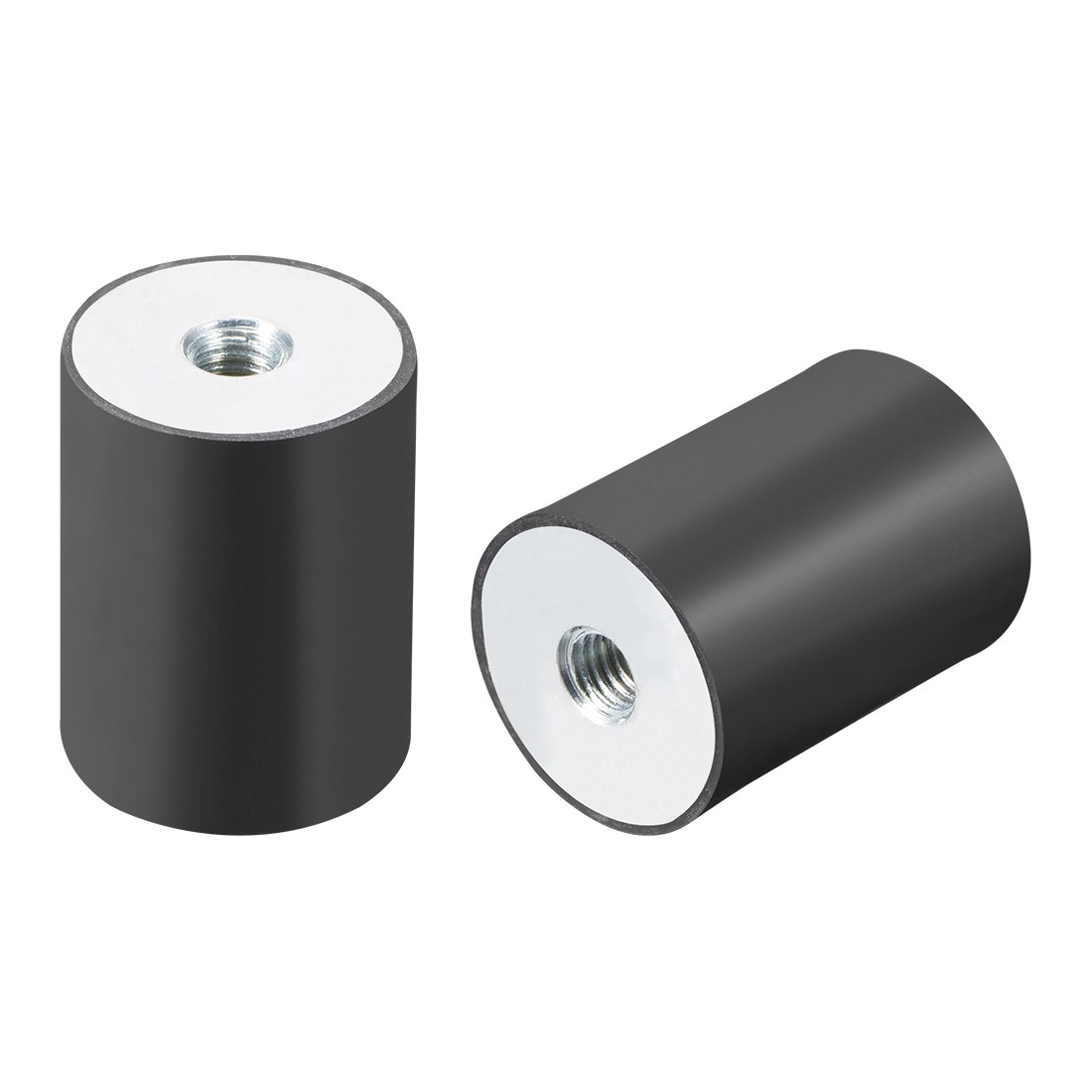 30x40mm Rubber Female M8 Thread Mount Isolator Anti Vibration Pads Flat
