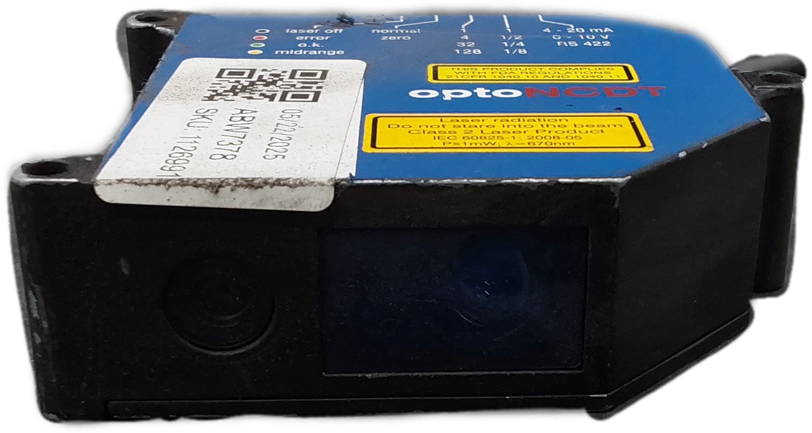 Micro Epsilon optoNCDT sensor ild1700-10dr