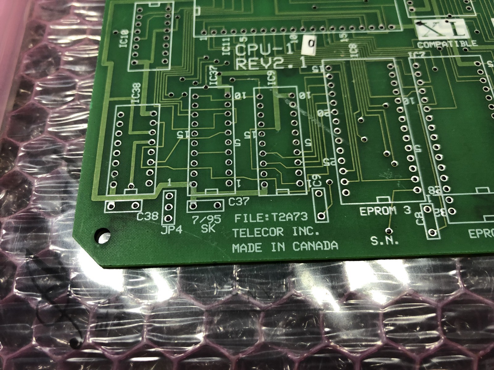 TELECOR PROGRAM / RUN T2A73, CPU-1, CPU1, SHIPSAMEDAY Box 11 “F”