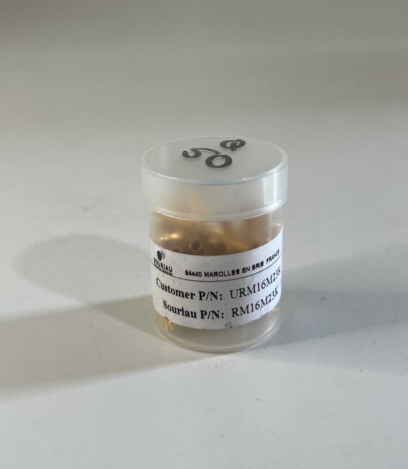 FIFTY (50) SOURIAU Gold-Plated Male Crimp Contact Pin Size-16 16AWG RM16M23K