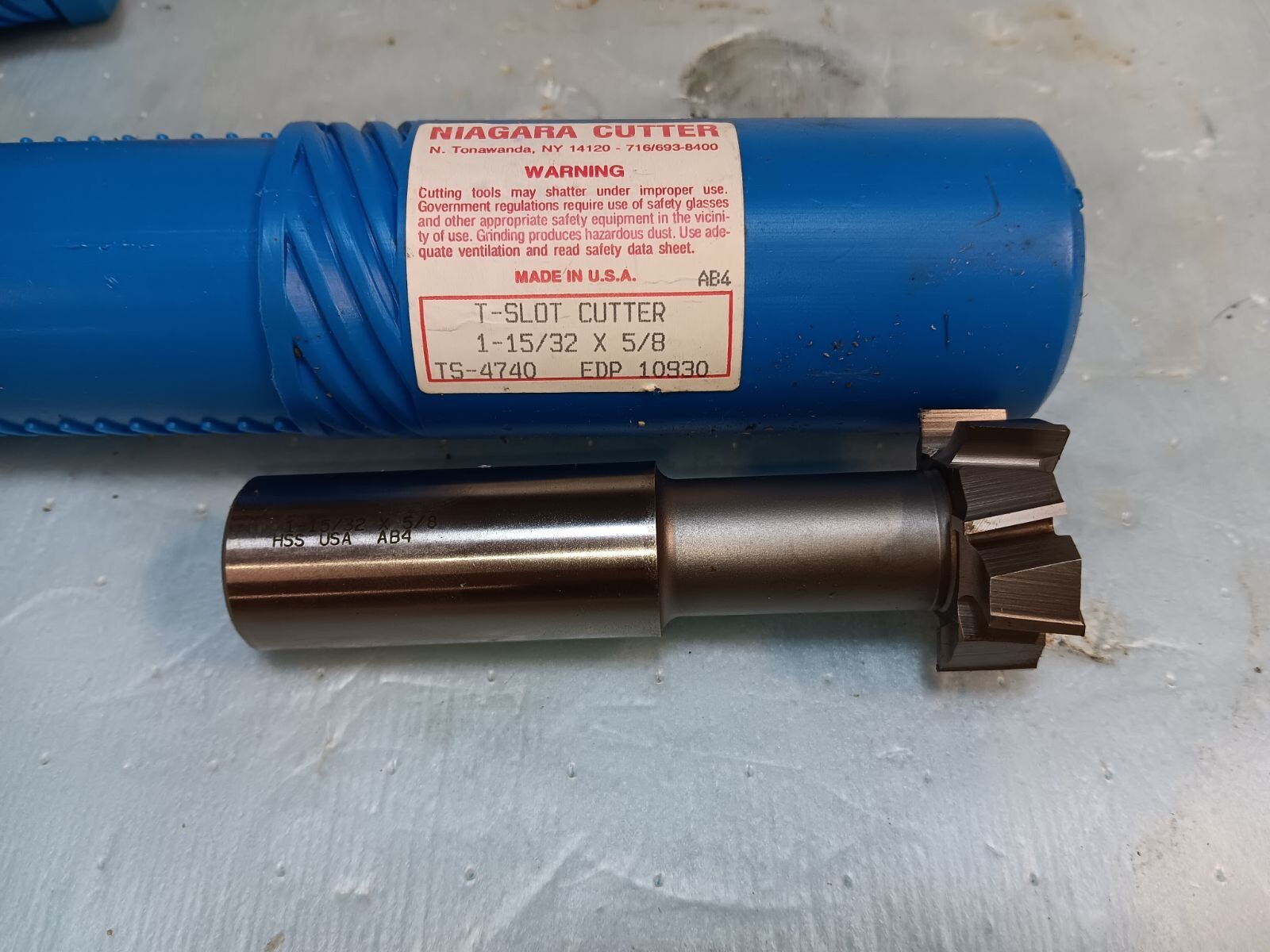 Niagara Cutter T-Slot Cutter 1-15/32 x 5/8 TS 4740 EDP 10930