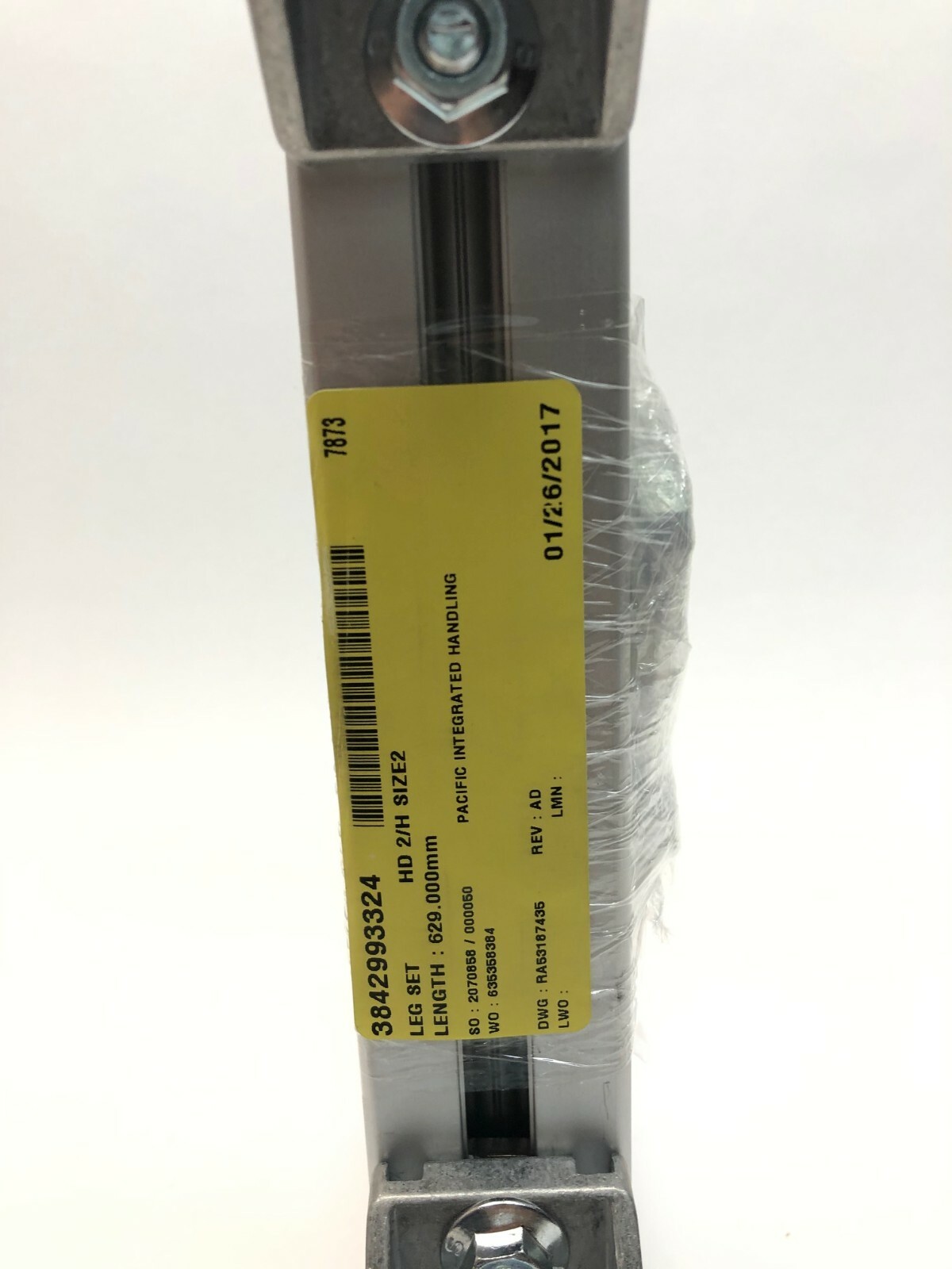 Bosch Rexroth 3842993324 HD 2/H SIZE2 Conveyor Leg Set, 629mm