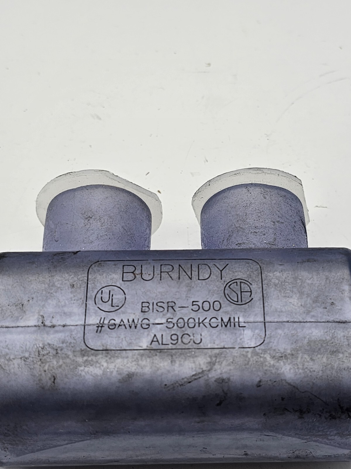 Burndy BISR-500 6AWG-500KCMIL AL9CU In-Line Splice Connector