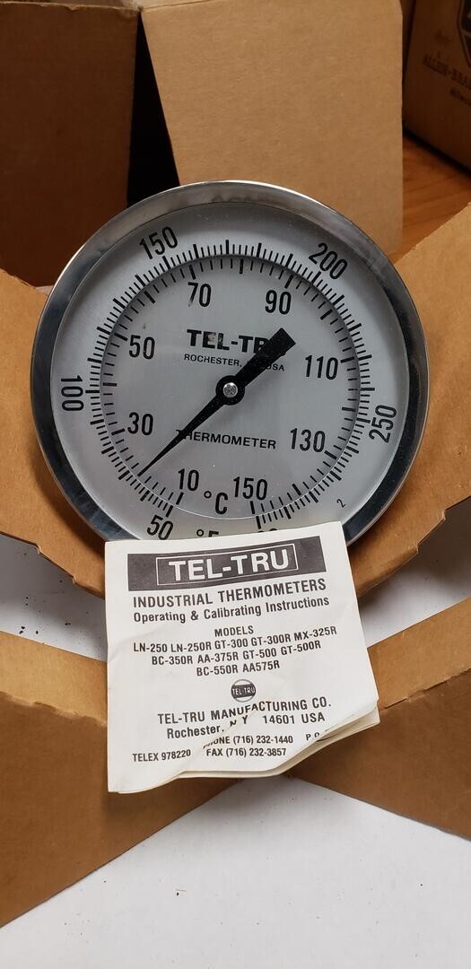 Tel-Tru LN250 Industrial Thermometer