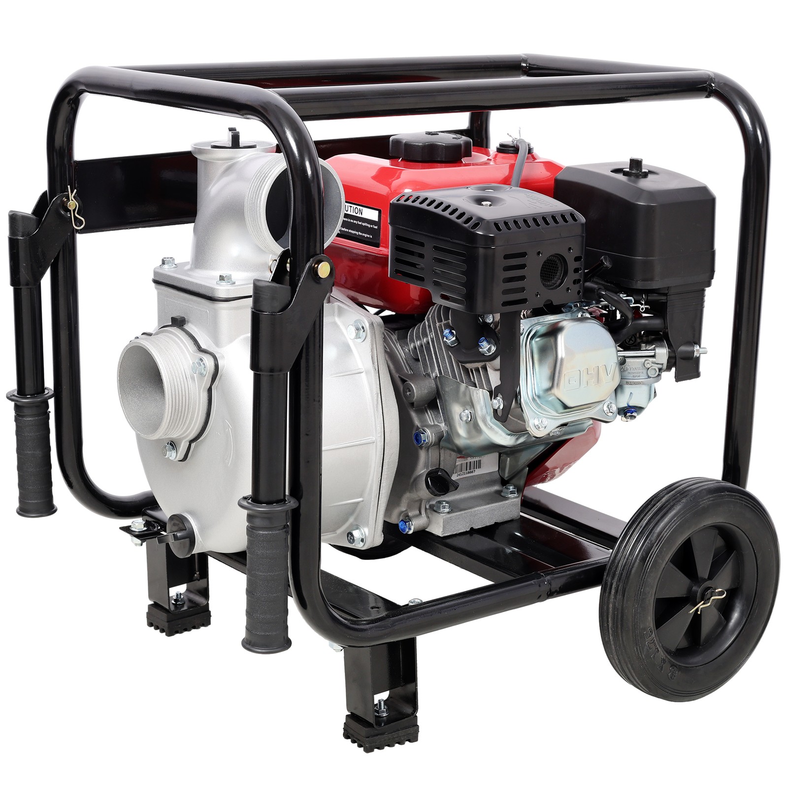 3 Inch Gas Engine Water Pump 7HP 212CC 264GPM with Hose Wheels