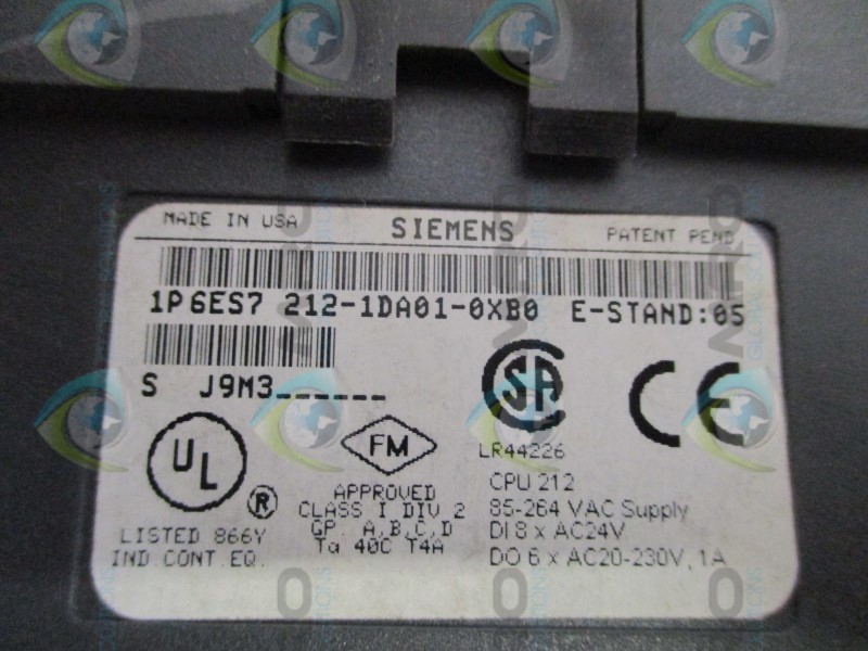 SIEMENS SIMATIC S7-200 6ES7212-1DA01-0XB0 CPU MODULE NSNP