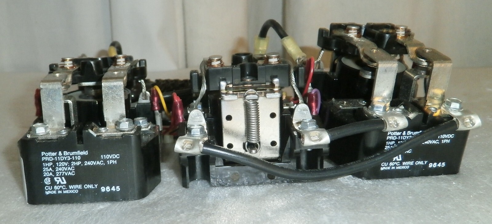 Lot of 3 Potter & Brumfield PRD-11DY3-110 of GE AMX 4 X-ray Used Good Condition