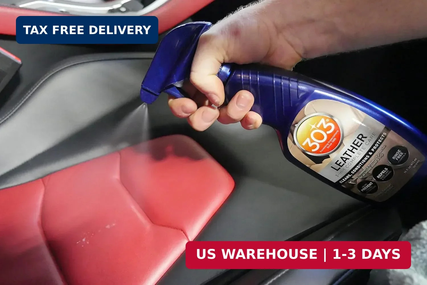303 Products Leather 3-In-1 Complete Care – Cleans, Conditions, & Protects – Hel