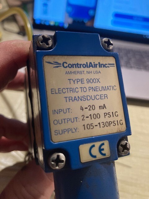 CONTROL AIR TYPE 900X Electric to Pneumatic Transducer **FREE SHIPPING**