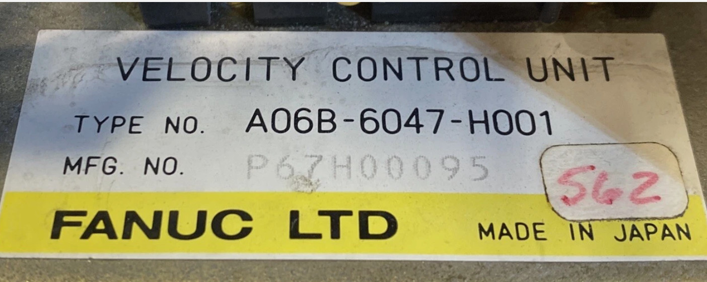 Fanuc A06B-6047-H001 Used 100% test by DHL or EMS