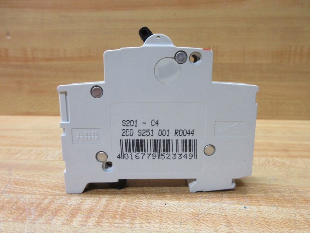 Asea Brown Broveri S201-C4 ABB 4A Circuit Breaker S201C4