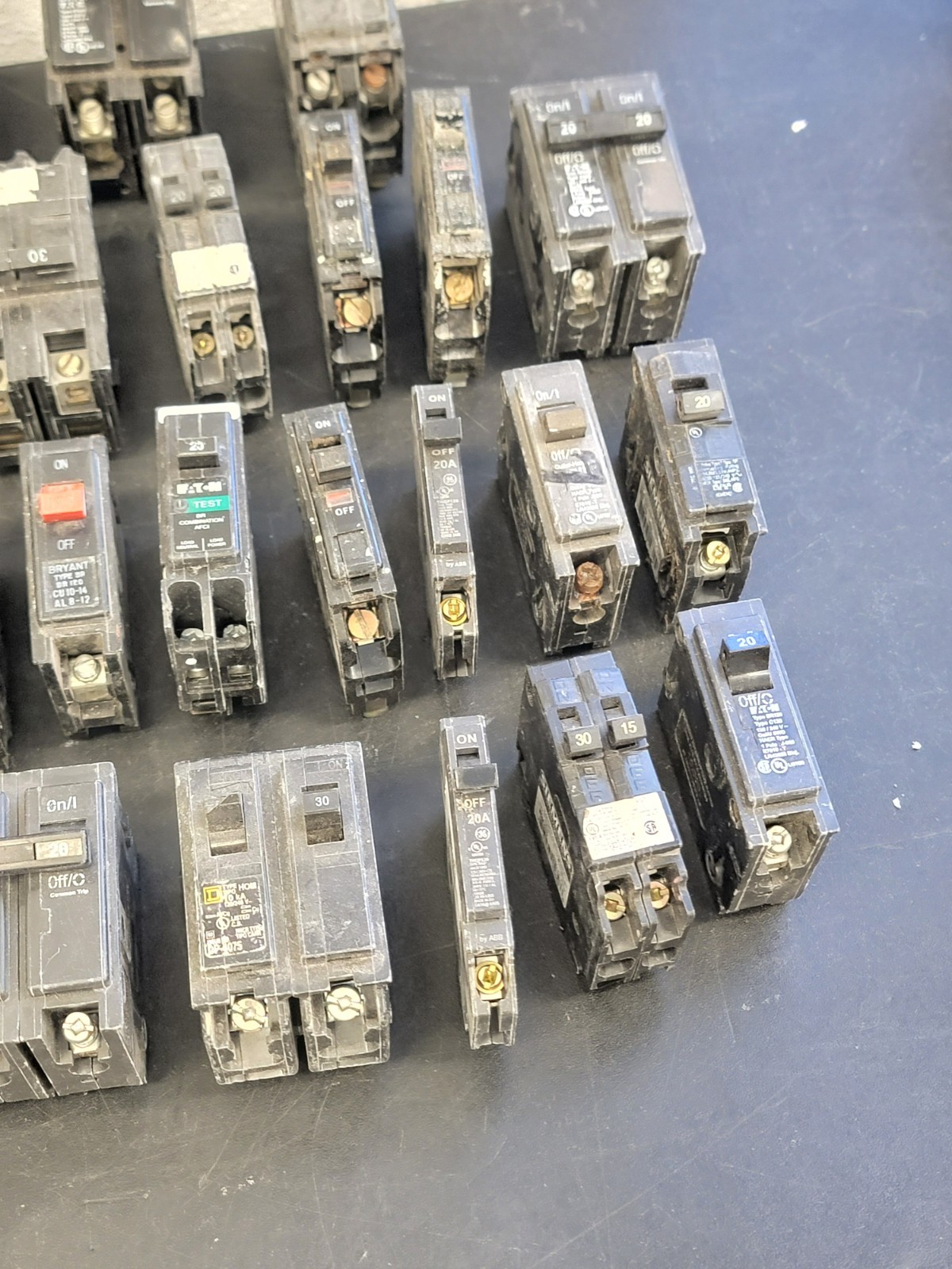 Lot of 55 Circuit Breakers Various Amps See Photos PRE-OWNED.