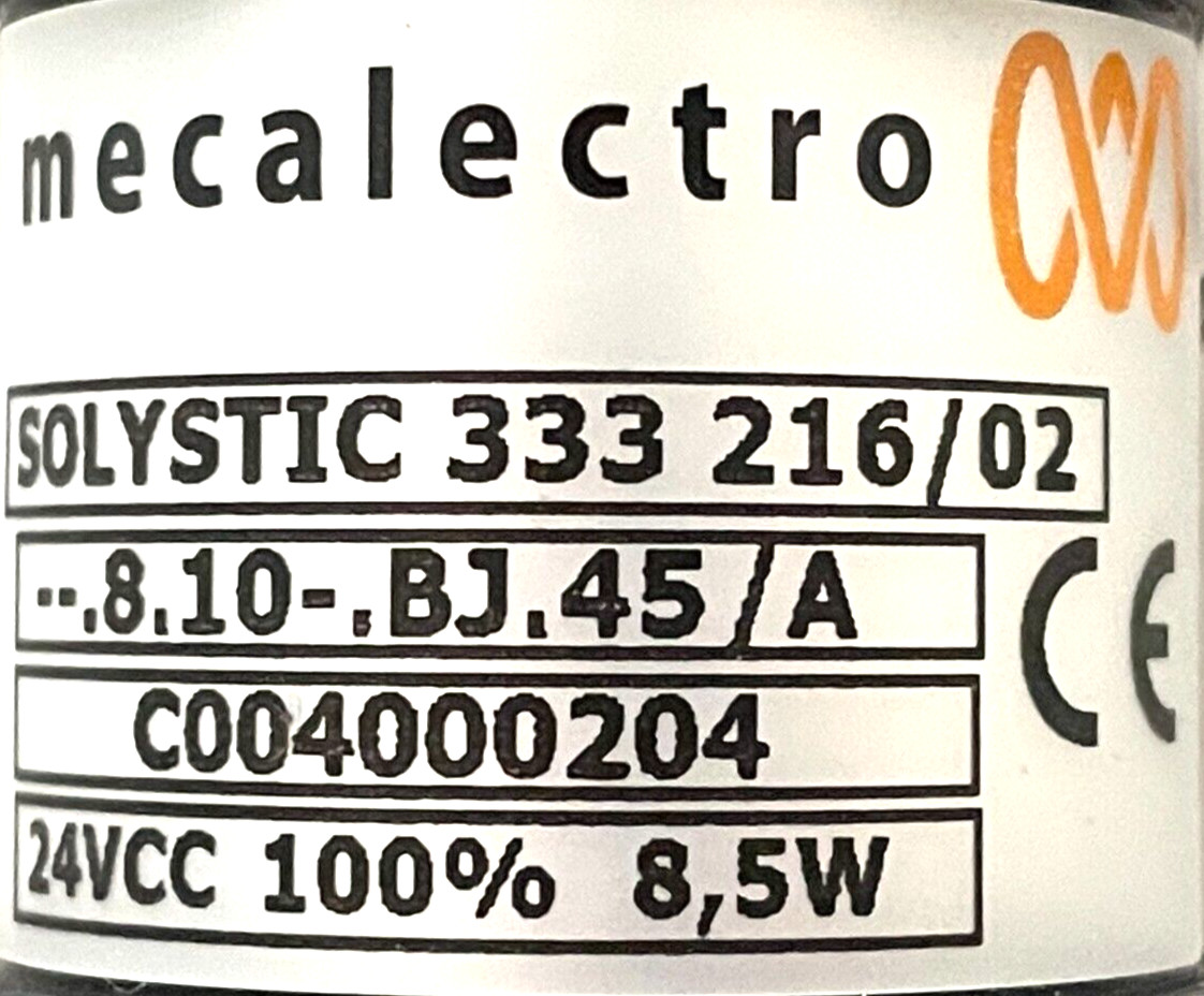NEW Mecalectro Solystic 333 216/02 Solenoid