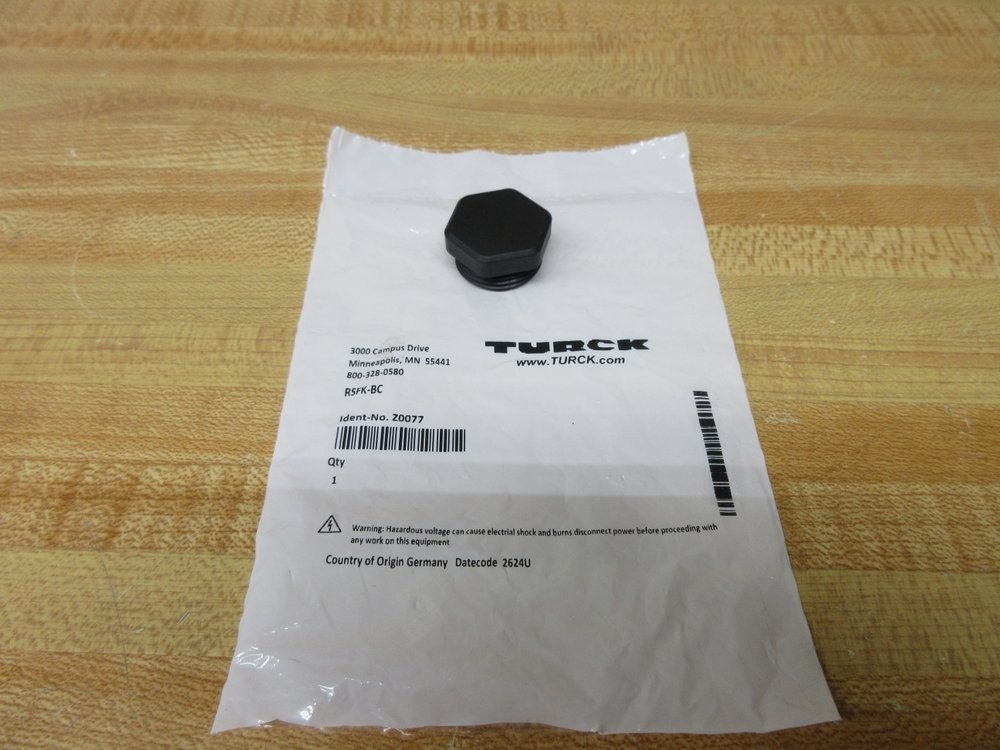 Turck RSFK-BC Closure Cap Z0077 (Pack of 19)