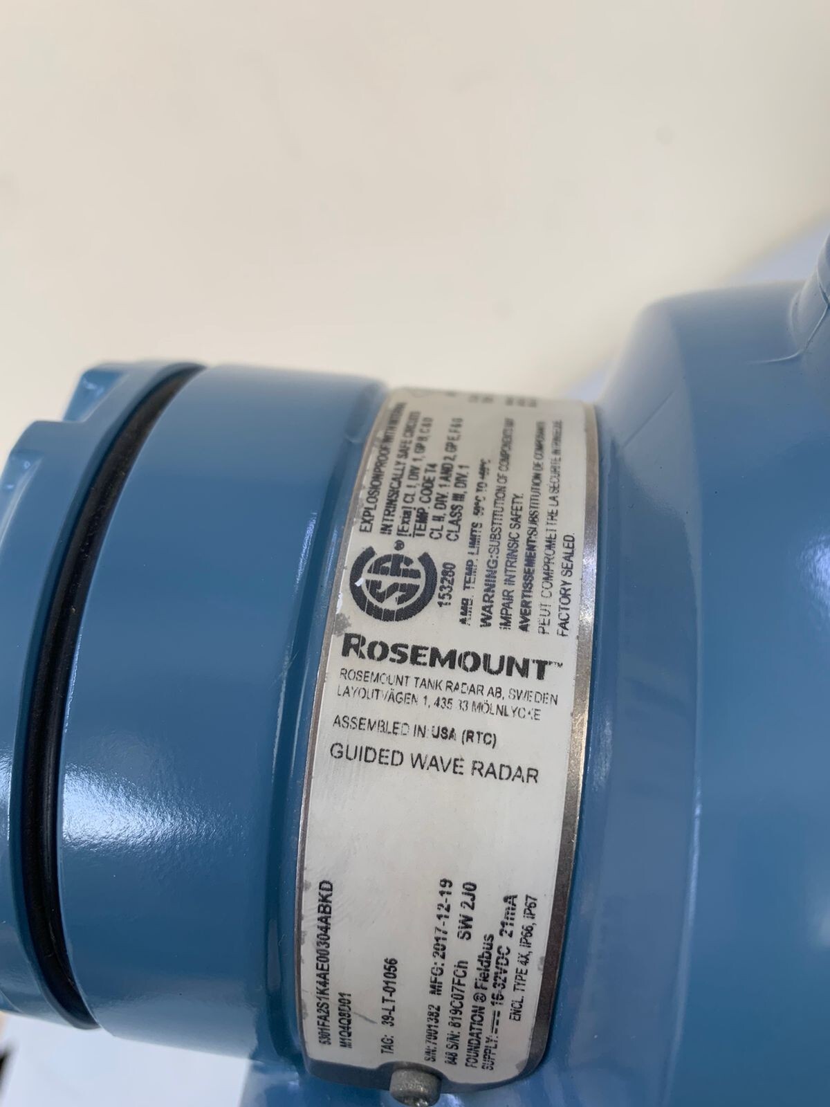 Rosemount / 5300 Level Transmitter / Guided Wave Radar / 5301FA2