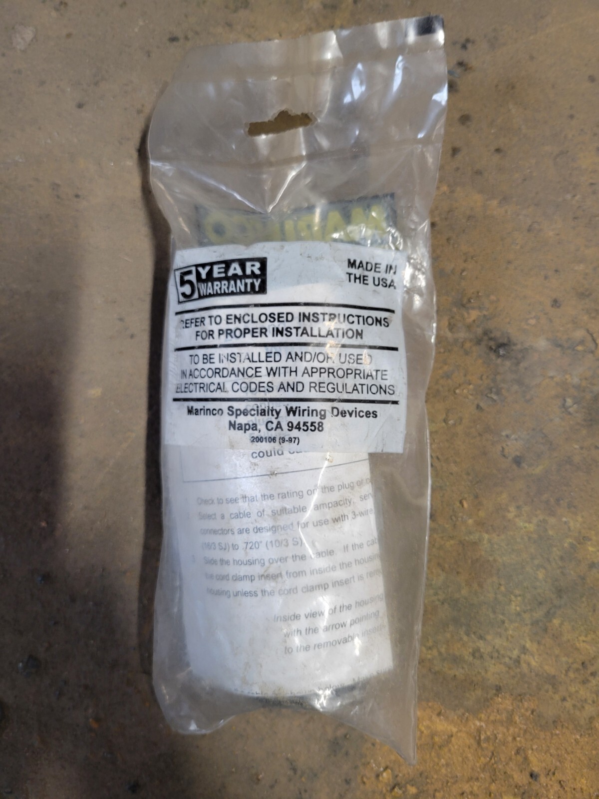 Marinco 205C NEMA Locking Connectors – 20A 125V