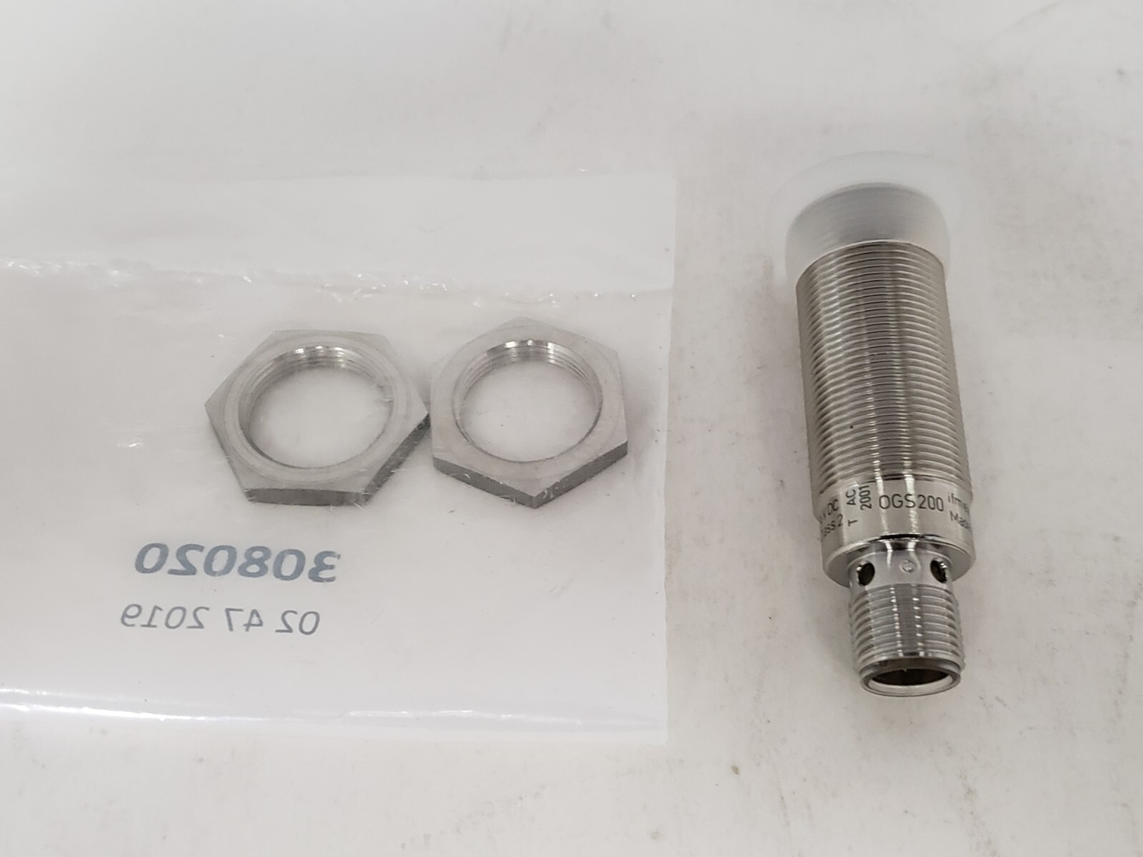 IFM ELECTRONIC OGS200 PHOTOELECTRIC THROUGH-BEAM SENSOR TRANSMITTER 10-36VDC NNB