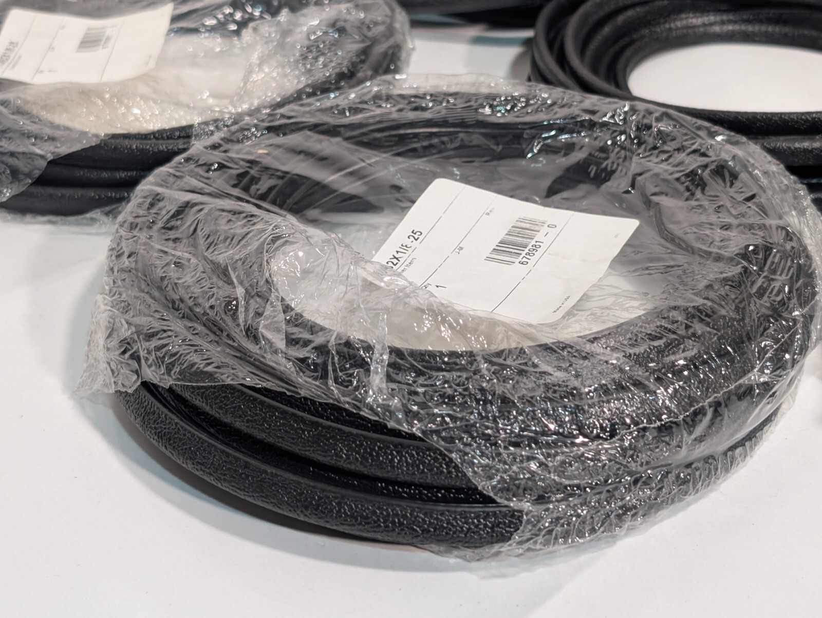 Lot of Assorted Industrial U-Shaped Keel Strip Black Sealing Seal Banding Trim