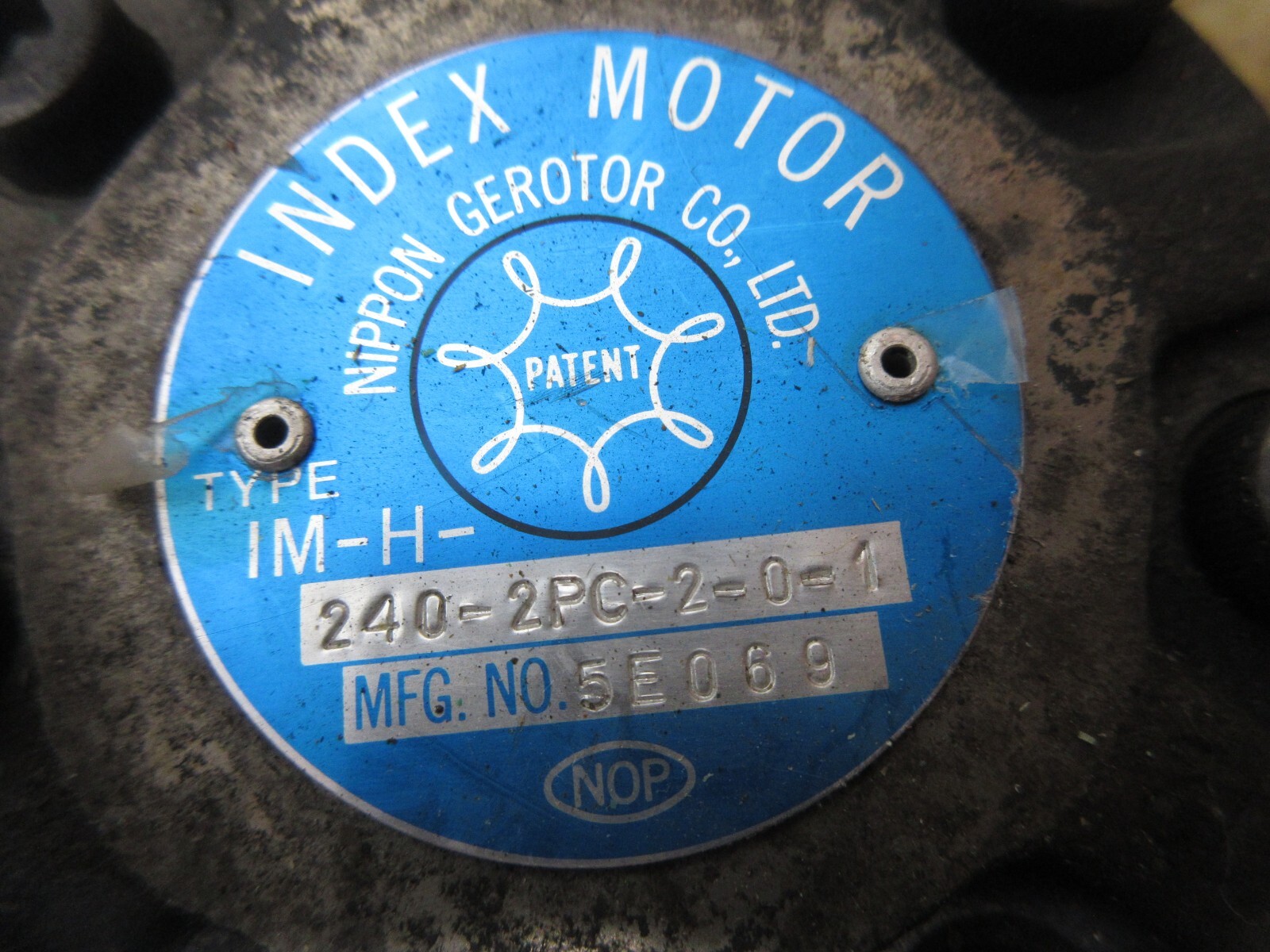 NIPPON INDEX MOTOR IM-H-240-2PC-2-0-1 5E069