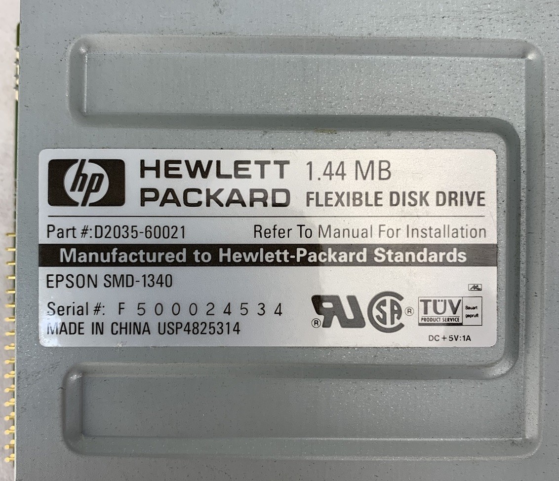 HP D2035-60021 SMD-1340 1.44 MB Flexible Disk Drive