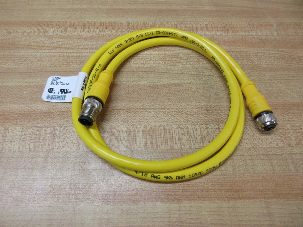 Turck RKC 4.4T-10-RSC 4.4T RKC44T10RSC44T Cable Overall Length 41″ (Pack of 2)