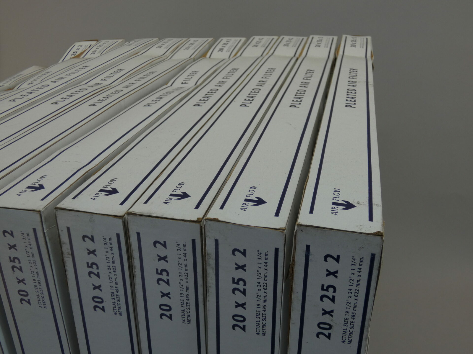 *Lot of 10* Air Handler 20″ x 25″ x 2″ Pleated Air Filter – NEW Surplus!
