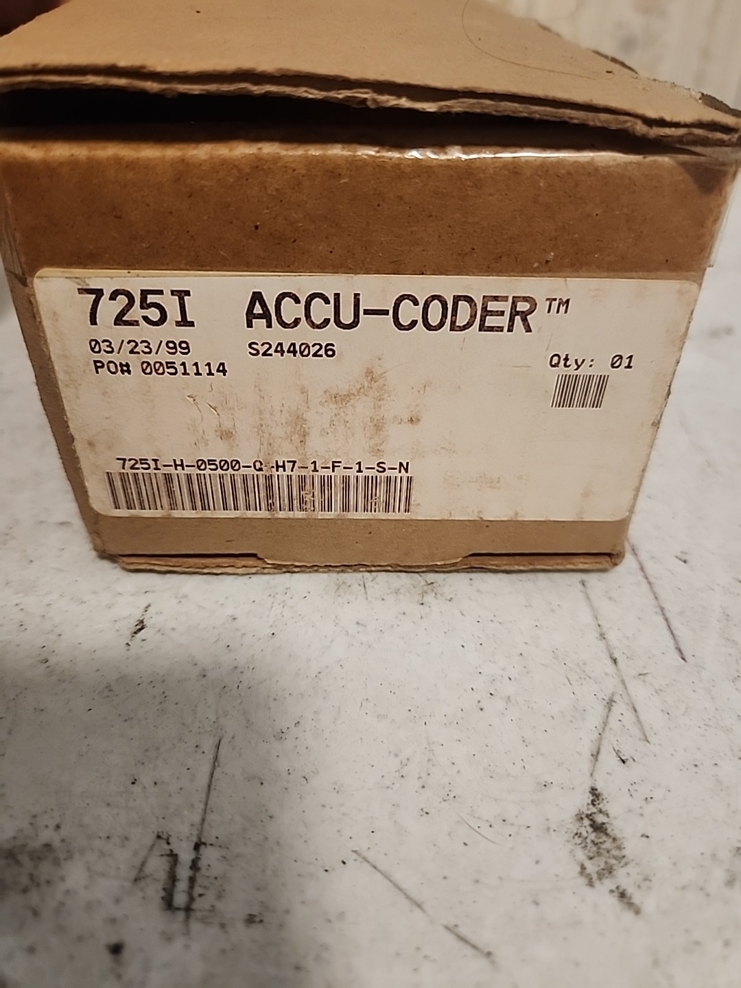 Accu-Coder 725I 725I-H-0500-Q-H7-1-F-1-S-N 725IH0500QH71F1SN Encoder Grecon